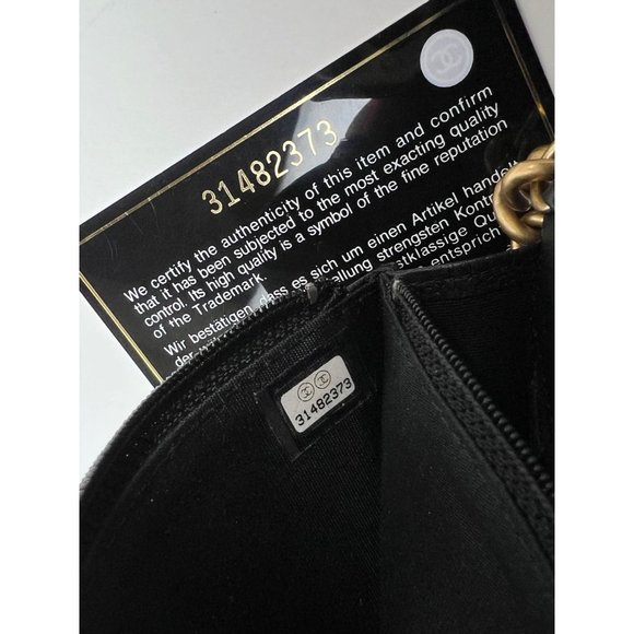 Chanel Caviar Quilted Mini Boy Clutch Wallet on a Chain Black - Picture 7 of 14